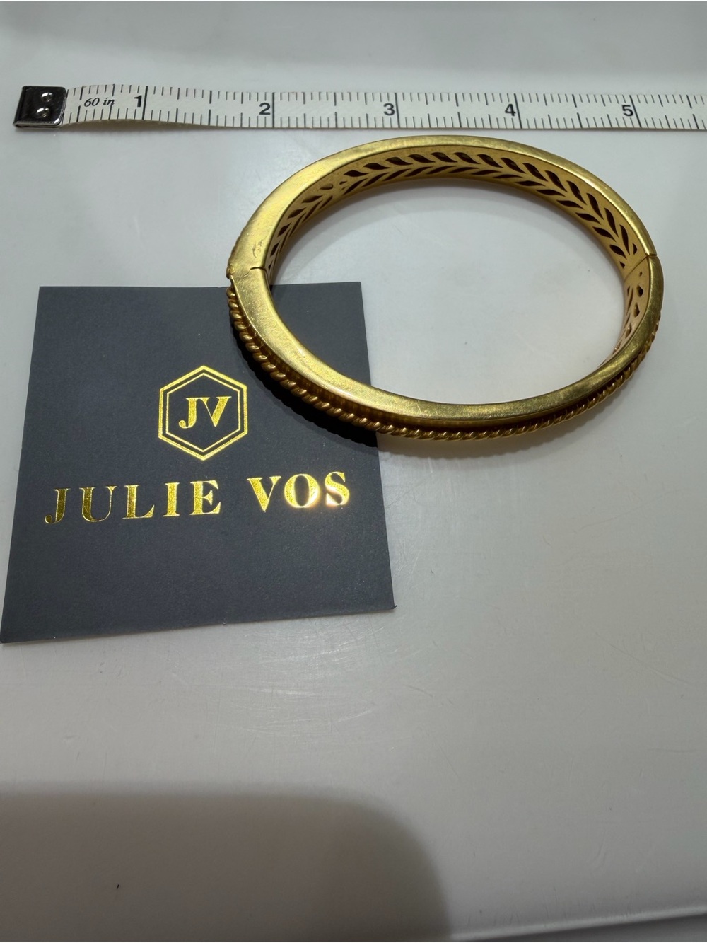 Julie Vos Nassau Hinge Bracelet -Gold - Picture 4 of 4